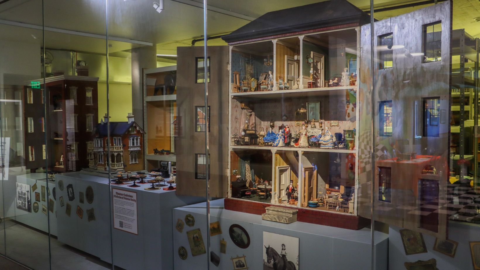 You can step into a vault of antique dollhouse creations
