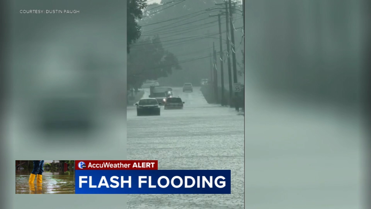 Flash flooding threat as storms move through Philadelphia region